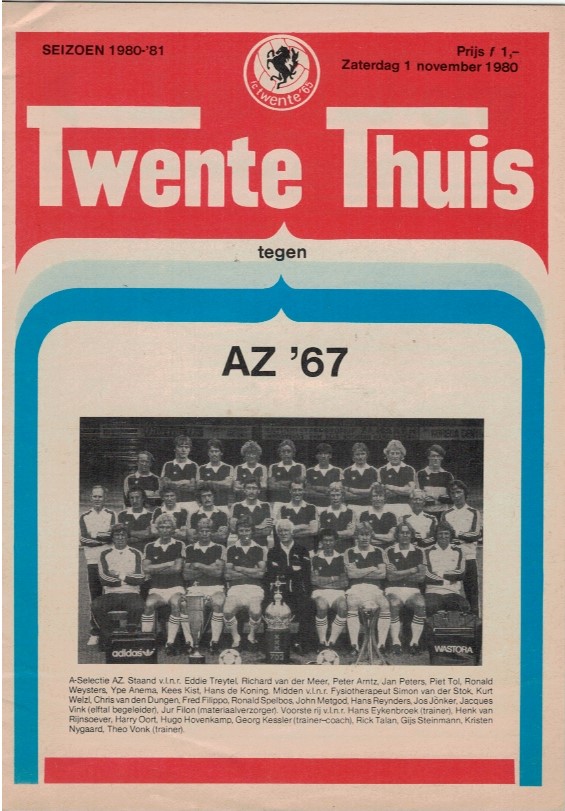 AZ Programma 1-nov-1980 Twente uit